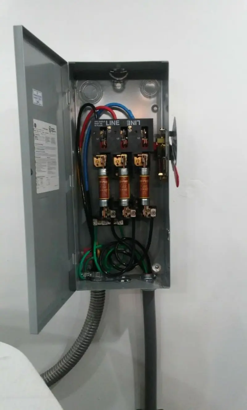 Three-phase disconnect switch installed for Electrical Wiring & Rewiring in Mirrormont
